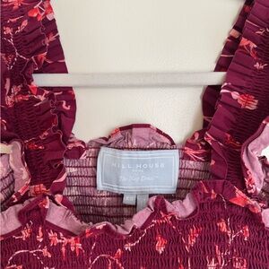 Hill House Ellie Nap Dress red botanical print